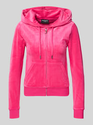 Sweatjack met labelstitching model 'ROBERTSON' van Juicy Couture - 6