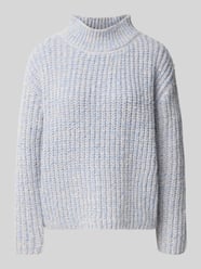 Grobstrickpullover mit Stehkragen von Apricot - 4