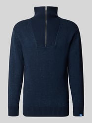 sweter z dzianiny o kroju regular fit z kołnierzem zapinanym od Scotch & Soda - 30