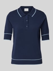 Koszulka polo z prążkowanymi wykończeniami od INFLUENCER'S CHOICE BY P&C* - 8