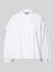 boxy fit overhemdblouse van puur katoen model 'JOELLA' van Essentiel Antwerp - 18