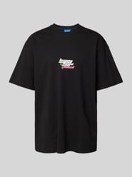 T-shirt met labelprint, model 'Nerperi' van Hugo Blue - 29