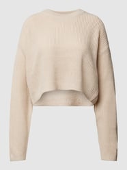 Cropped Strickpullover mit Strukturmuster Modell 'MALAVI' von Only Beige - 4