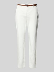 Slim fit broek met riem van comma - 2