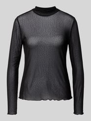 Longsleeve in semitransparentem Design Modell 'ISKA' von FREE/QUENT - 12