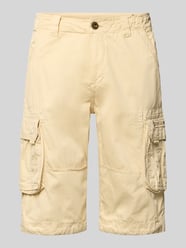Bermudas mit Pattentaschen und Logo-Stitching von Alpha Industries Beige - 17