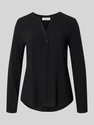 Regular fit blouse van pure viscose met tuniekhals van Christian Berg Woman - 8