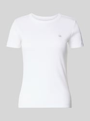 T-shirt w kroju slim fit z haftowanym logo od G-Star RAW - 5