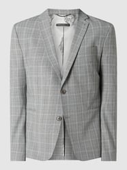 Slim Fit 2-Knopf-Sakko mit Stretch-Anteil Modell 'Hurley' von Drykorn Grau / Schwarz - 16