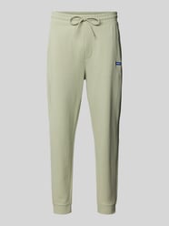 Spodnie dresowe w kroju relaxed fit z czystej bawełny Model 'NAPIN`' od HUGO Blue - 9