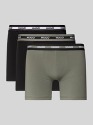Slim Fit Trunks aus Baumwoll-Mix im 3er-Pack Modell 'PLANET' von HUGO - 21