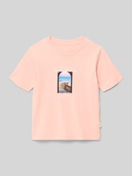t-shirt z nadrukiem z motywem i napisem model 'NORREBRO' od JACK & JONES - 3