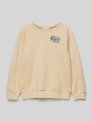 Sweatshirt met motiefprint, model 'MOBANNO' van Name It Beige - 5