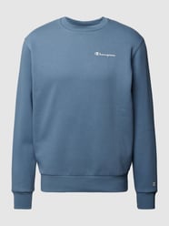 Sweatshirt mit Label-Details Modell 'Rochester' von CHAMPION Blau - 41