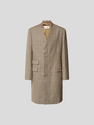 Wollmantel mit Karomuster von Maison Margiela Braun - 18