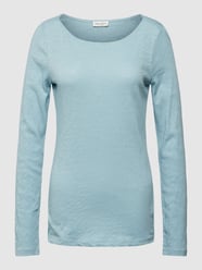 Longsleeve mit U-Boot-Ausschnitt von Marc O'Polo Blau - 1