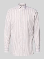 Regular Fit Businesshemd aus Baumwolle mit Kentkragen von OLYMP Beige - 7