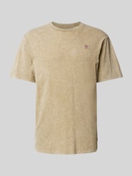 T-Shirt mit Label-Patch Modell 'NEWINGTON' von Dickies Beige - 3