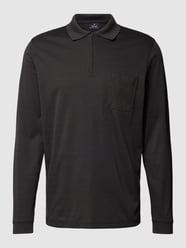 Poloshirt met korte ritssluitingsoverslag van RAGMAN Grijs - 13