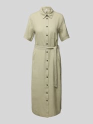 Tailliertes Hemdblusenkleid aus Viskose-Leinen-Mix Modell 'CARO' von Only - 20