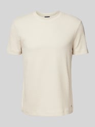 T-Shirt mit geripptem Rundhalsausschnitt Modell 'Brandon' von JOOP! Collection Beige - 21