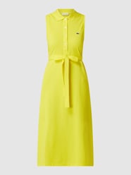 Polojurk met tailleriem  van Lacoste Geel - 5