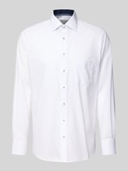 Regular fit zakelijk overhemd van katoen met kentkraag van ETERNA - 25