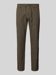 Tapered Fit Leinenhose mit elastischem Bund von Lindbergh - 42