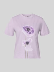 t-shirt z nadrukiem z motywem model 'FIORE' od Stefanel - 5