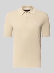 Regular Fit poloshirt van puur katoen van Marc O'Polo Beige - 40