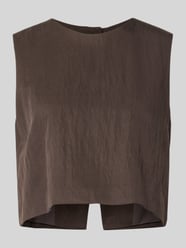 Cropped Blusentop mit Rundhalsausschnitt Modell 'ADRIAN' von MANGO - 8