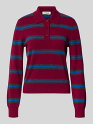 Strickpullover aus reinem Kaschmir von Staud Bordeaux - 7