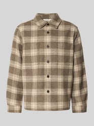 Regular Fit Freizeithemd mit Woll-Viskose-Anteil Modell 'OLE PABLO' von Selected Beige - 42