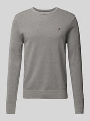 Sweter z dzianiny z okrągłym dekoltem od Tommy Hilfiger - 32