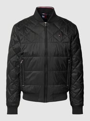 Bomberjacke mit Label-Detail von Tommy Hilfiger Schwarz - 25