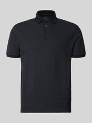 Regular Fit Poloshirt mit Strukturmuster von Emporio Armani - 4