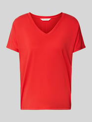 T-shirt z dekoltem w serek model ‘Fenya’ od MSCH Copenhagen - 39