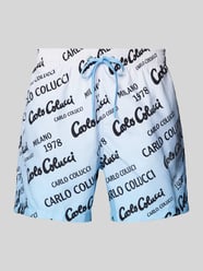 Badehose mit elastischem Bund von CARLO COLUCCI Blau - 1