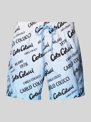 Badehose mit elastischem Bund von CARLO COLUCCI Blau - 40