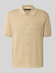 Regular Fit Overshirt aus reinem Baumwoll-Strick von Tommy Hilfiger Beige - 43