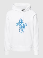 Bluza z kapturem z nadrukiem z logo od Polo Ralph Lauren Biały - 35