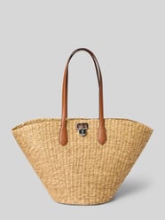 Handtasche in Flecht-Optik von Lauren Ralph Lauren Beige - 32