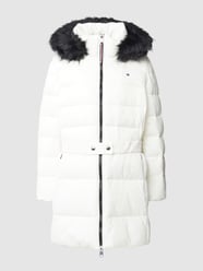 Steppmantel mit Taillengürtel Modell 'SORONA' von Tommy Hilfiger Curve Weiß - 12
