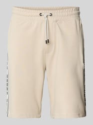 Korte broek met elastische band en tunnelkoord van Guess Activewear Beige - 6
