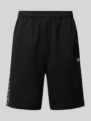 Regular Fit Sweatshorts mit elastischem Bund von Lacoste Schwarz - 31