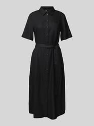 Sukienka casualowa taliowana z wiązanym paskiem model ‘PIA’ od Pieces - 34