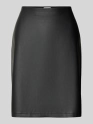 Spódnica mini o rozkloszowanym kroju z imitacji gładkiej skóry od s.Oliver RED LABEL - 2