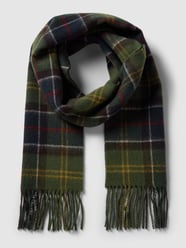 Schal aus Lanawolle mit Tartan-Karo Modell 'LARGS' von Barbour Grün - 36