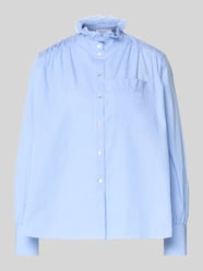 Bluzka o kroju regular fit z czystej bawełny ze stójką od Rich & Royal - 35