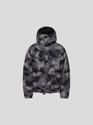 Steppjacke mit Camouflage-Muster von Billionaire Boys Club Grau / Schwarz - 36